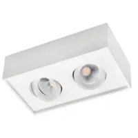 sg lighting -   montage externe cube blanc  verre